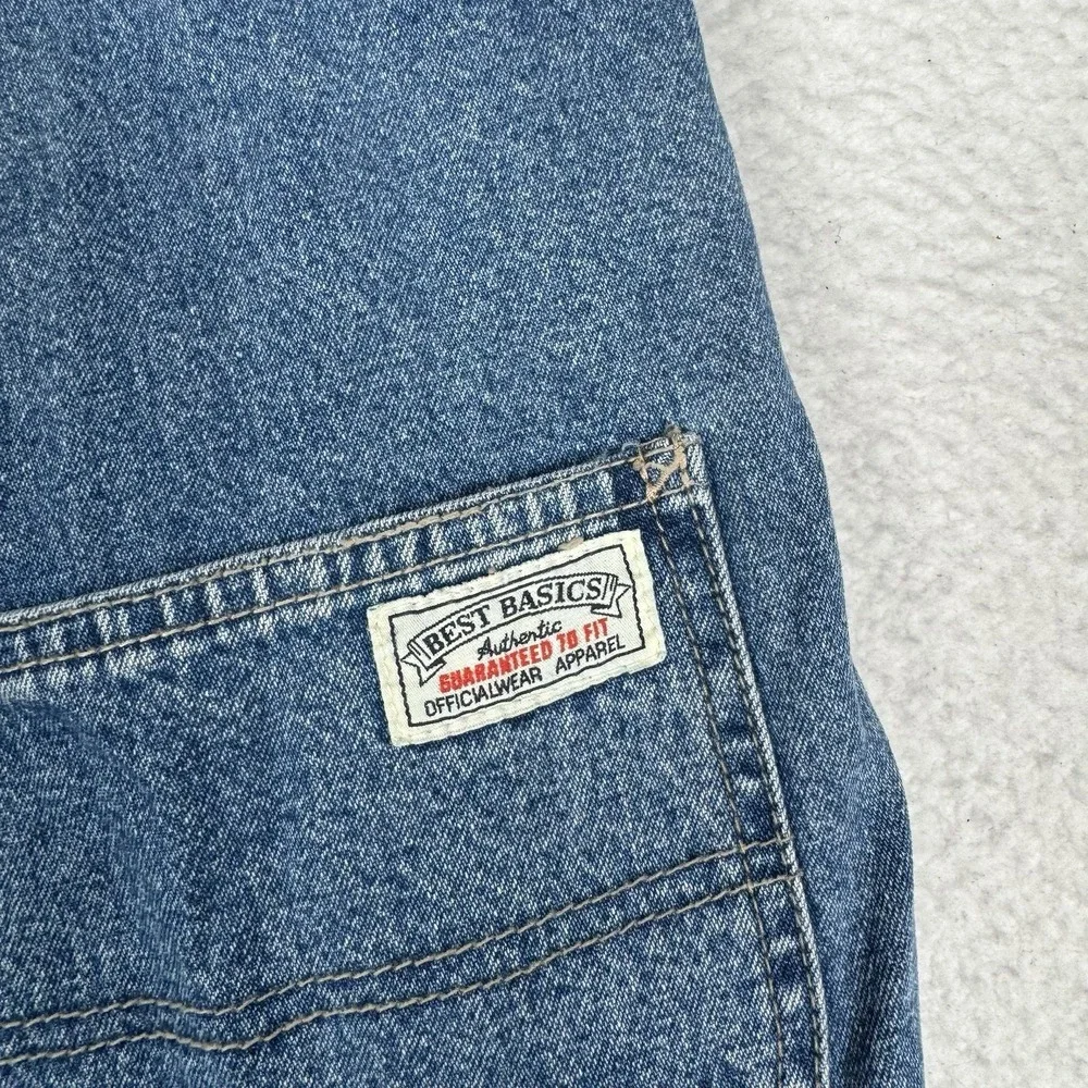 Vintage 90s GAP Denim Overalls Chicago Bulls Custom? - Youth XL
